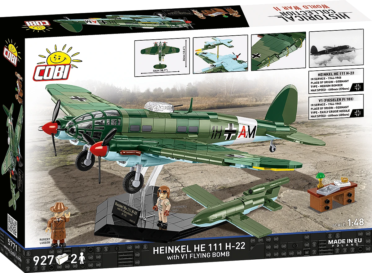 COBI 5771 - Heinkel HE 111 H-22 with V1 Flying Bomb - Executive Edition