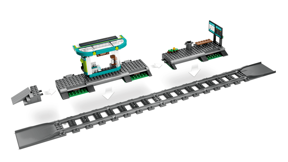 Lego 60423 - Straßenbahn mit Haltestelle