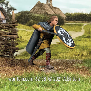 WBritain 62138 - "Halvar" Wikinger verteidigt sich mit Schwert und Schild