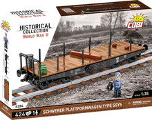 Laden Sie das Bild in den Galerie-Viewer, Cobi 6284 - Deutsche Eisenbahn Schwerer Plattformwagen Typ SSY
