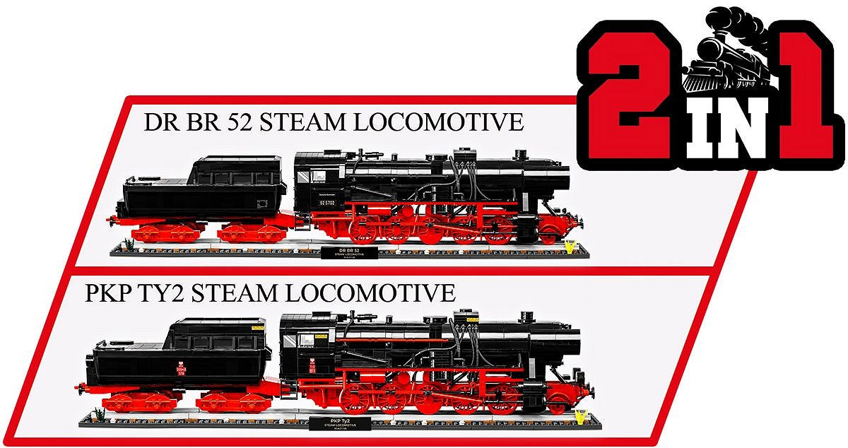 Cobi 6287 - Dampflokomotive BR 52 der DRB inkl. Signal  EXECUTIVE EDITION