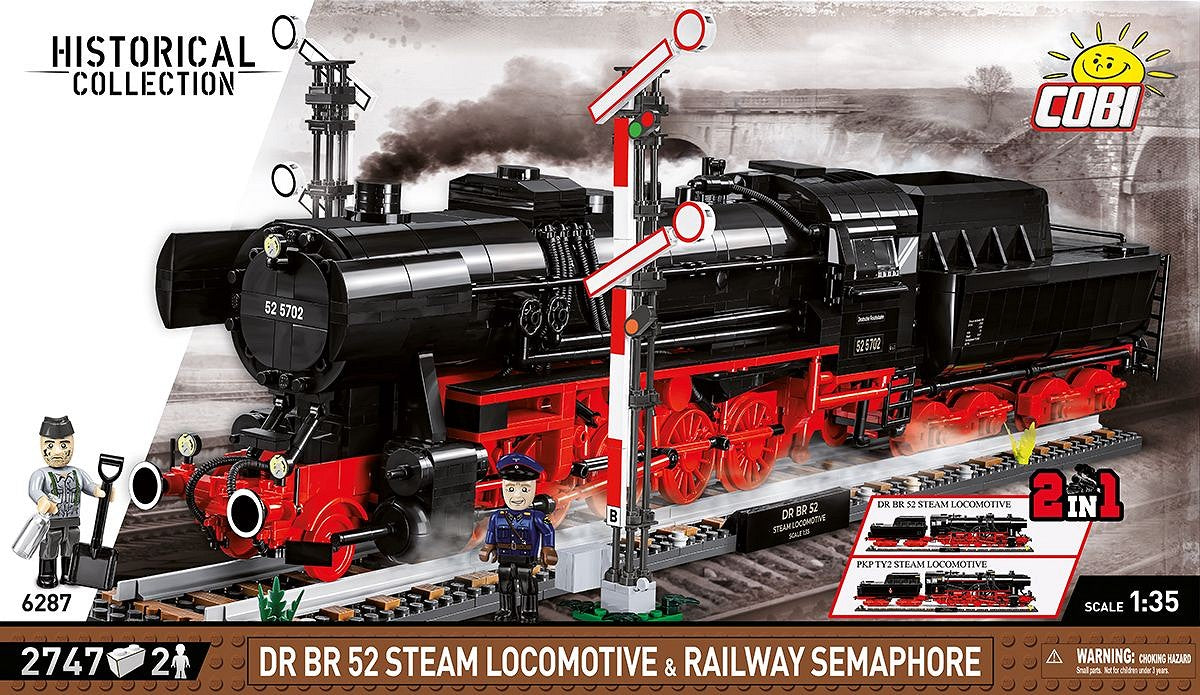 Cobi 6287 - Dampflokomotive BR 52 der DRB inkl. Signal  EXECUTIVE EDITION