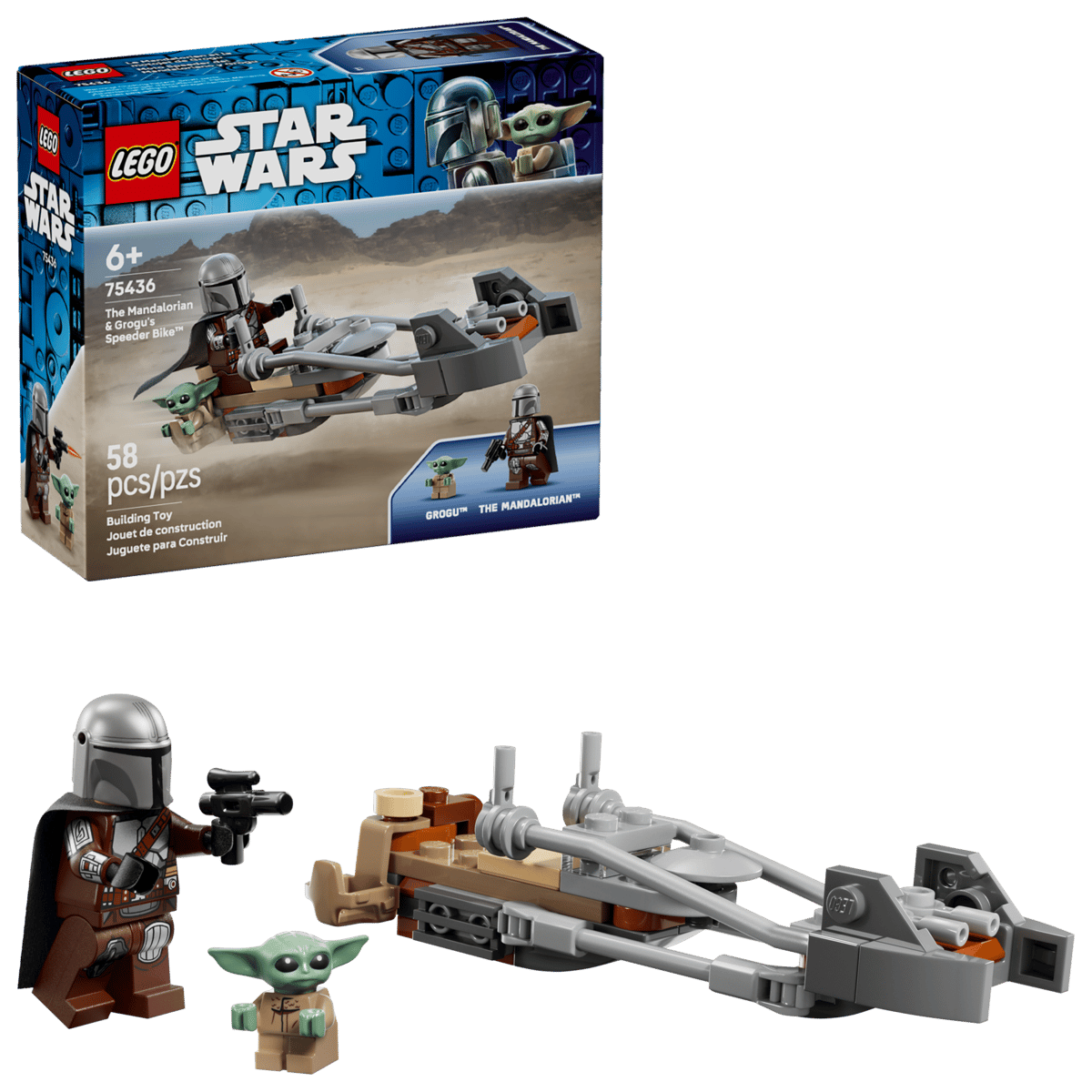 Lego 75436 - Der Mandalorianer und Grogu auf ihrem Speeder Bike™