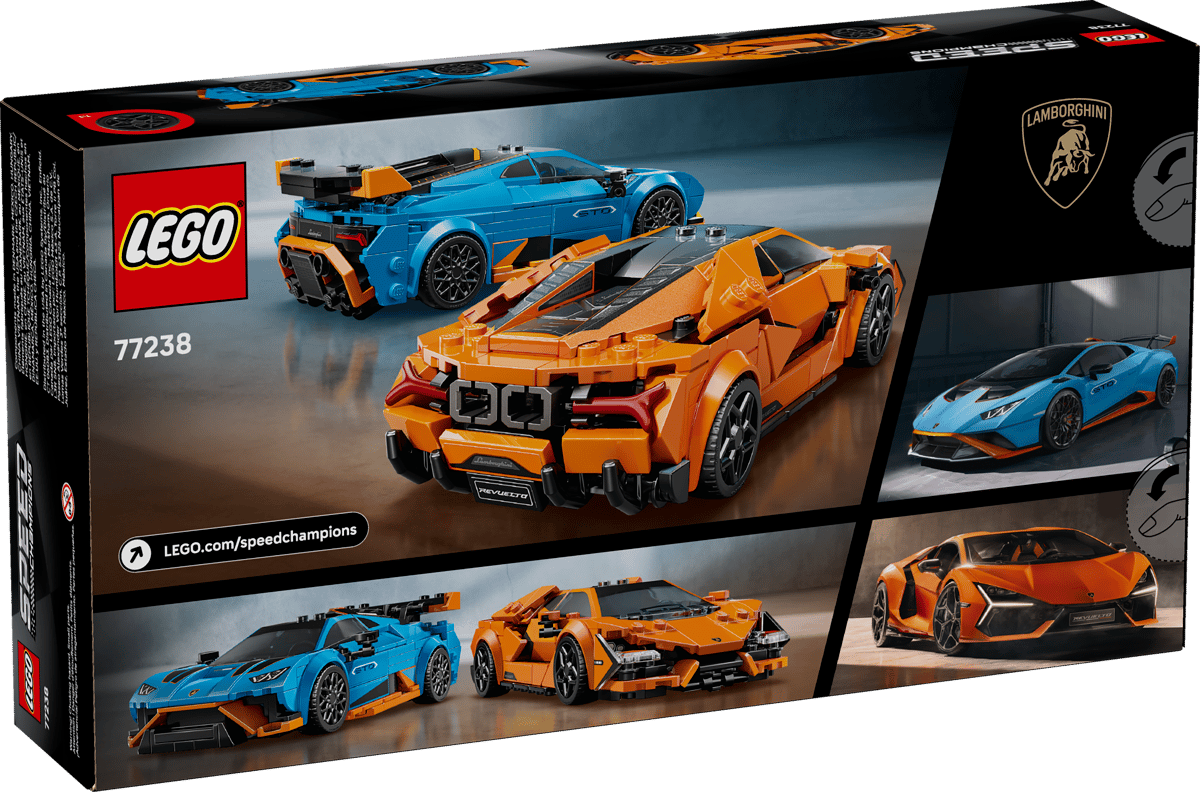 Lego 77238 - Speed Champions Lamborghini Revuelto und Huracán STO