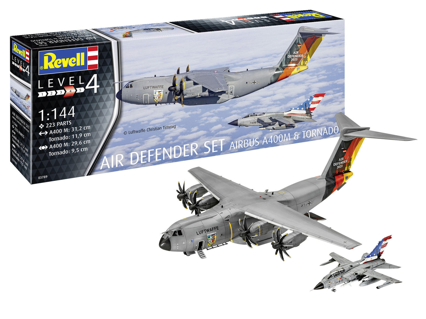 Revell Air Defender Set Airbus A400M und Tornado