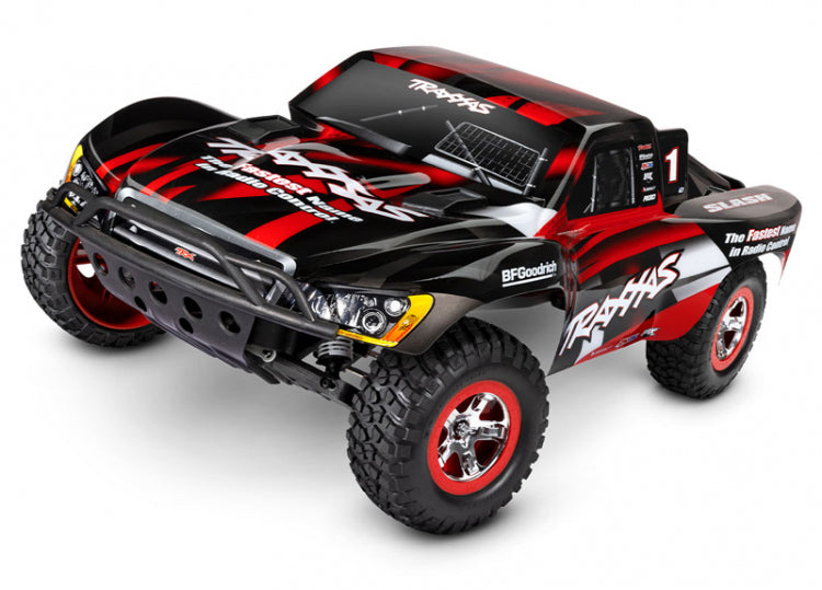 TRAXXAS Slash 2WD 1/10 RTR TQ Red Clipless USB - MIT Akku