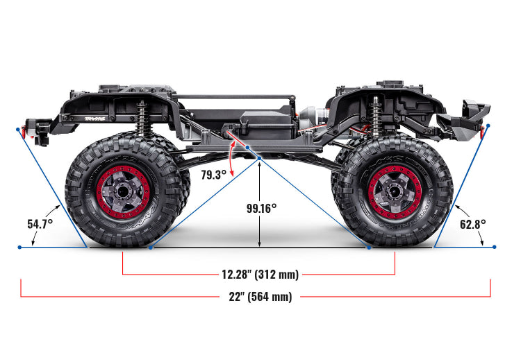 Traxxas TRX-4 Sport High Trail Edition - Blue