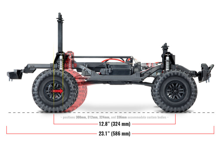 TRAXXAS TRX-4 Scale & Trail Crawler Land Rover Defender Red RTR