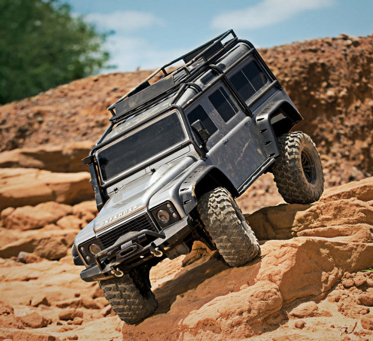 TRAXXAS TRX-4 Scale & Trail Crawler Land Rover Defender Silver RTR