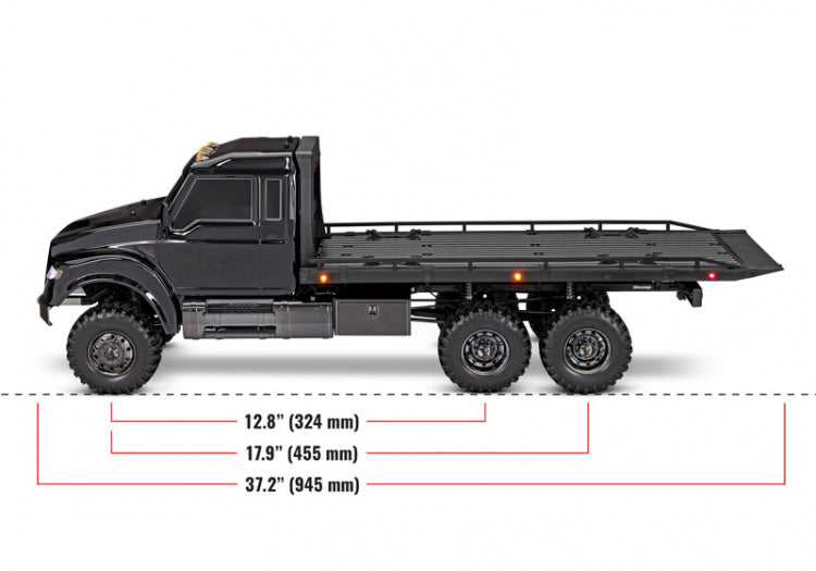 TRAXXAS TRX-6 Ultimate RC Hauler 6x6 TQi Black