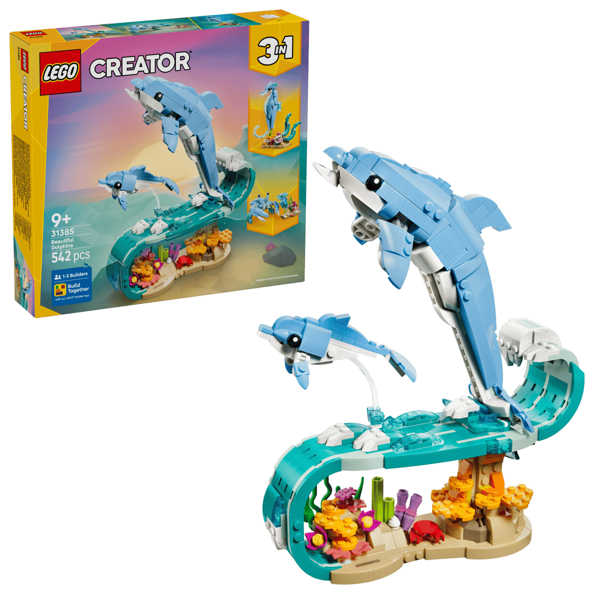 Lego 31385 - Meerestiere: Wunderschöne Delfine (Creator 3-in-1)