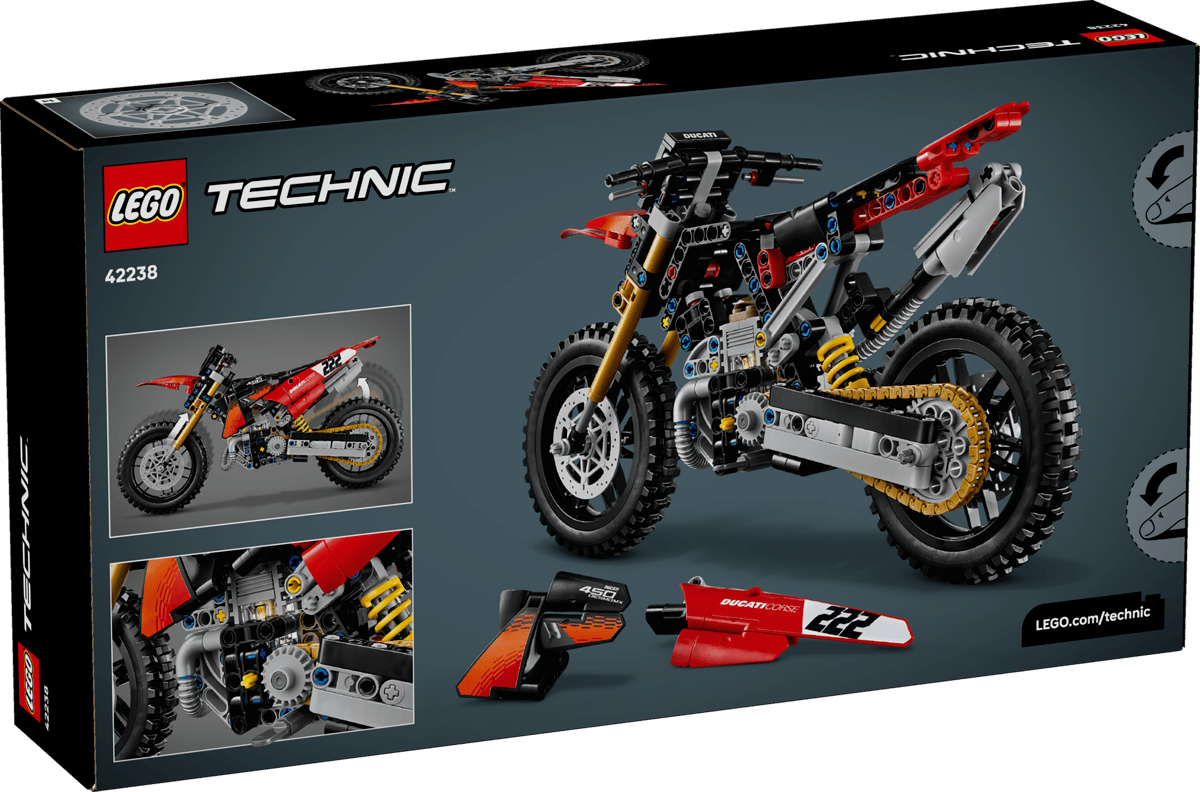 Lego 42238 - Ducati Desmo450 MX Factory Motorrad