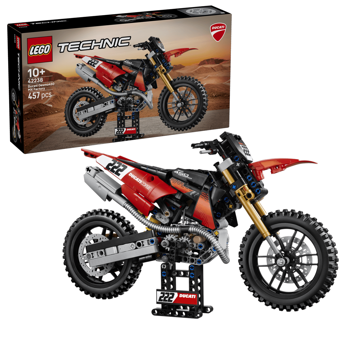 Lego 42238 - Ducati Desmo450 MX Factory Motorrad