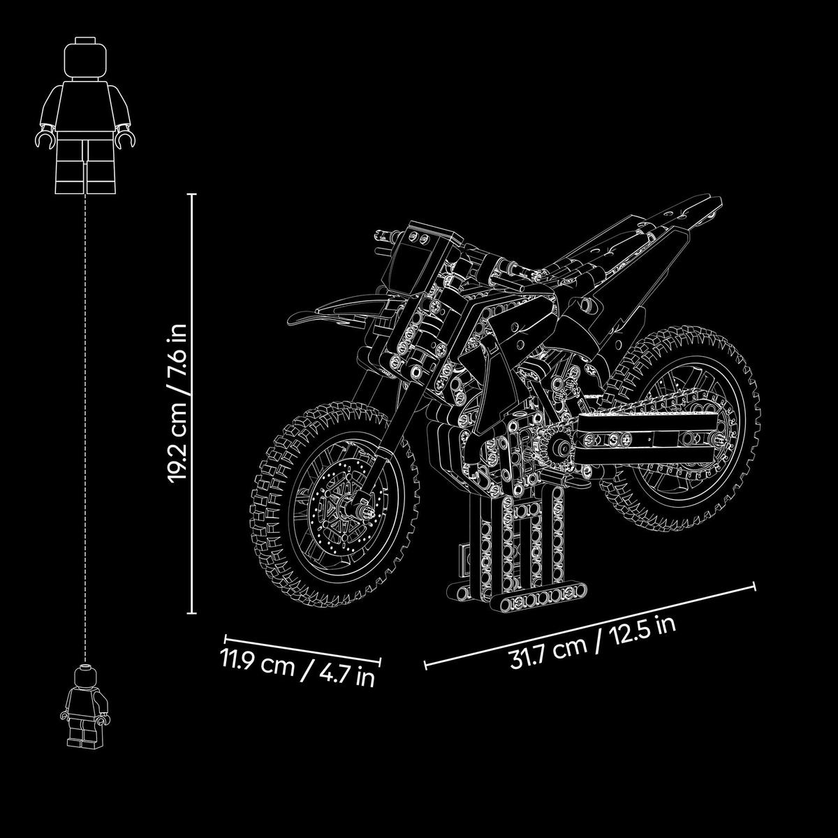 Lego 42238 - Ducati Desmo450 MX Factory Motorrad