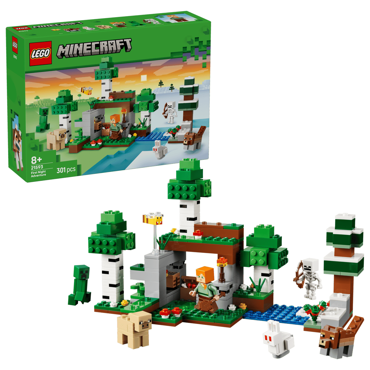 Lego 21593 - Minecraft® Erstes Abenteuer in der Nacht
