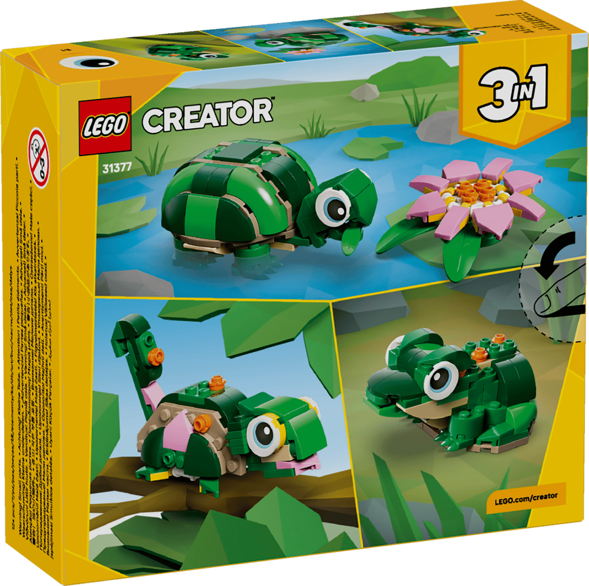 Lego 31377 - Schildkröte mit Seerose (Creator 3-in-1)