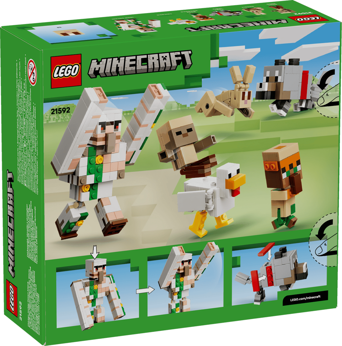 Lego 21592 - Minecraft® Angriff des Hühnerreiters in der Wüste