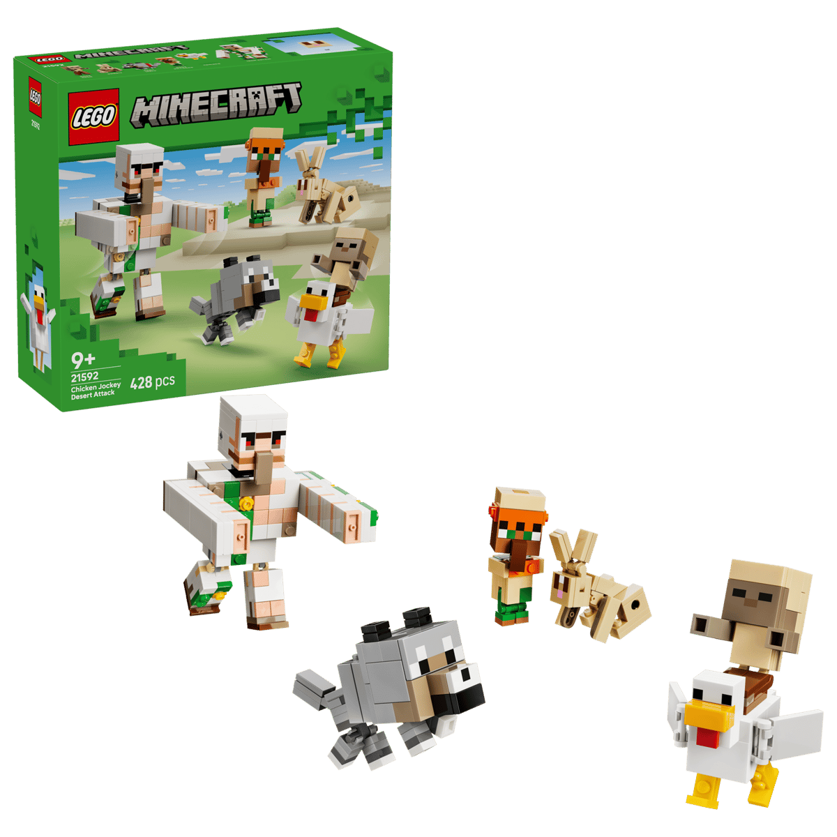 Lego 21592 - Minecraft® Angriff des Hühnerreiters in der Wüste