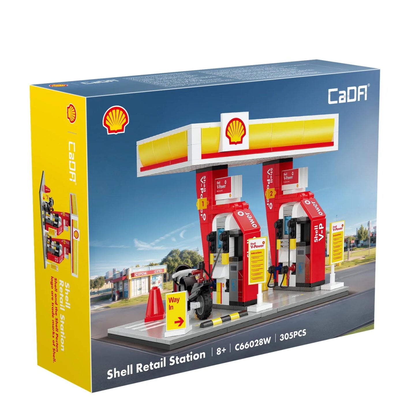 CADA C66028W - Shell Tankstelle (305 Teile)