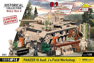 COBI 2561 - Panzer III Ausf. J & Field Workshop - Limitierte Auflage