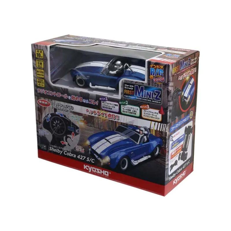 Kyosho First Mini-Z 1:28 Shelby Cobra 427 S/C 1960 Bleue