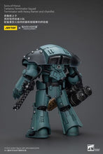 Laden Sie das Bild in den Galerie-Viewer, Warhammer The Horus Heresy Actionfigur 1/18 Tartaros Terminator Squad Terminator With Heavy Flamer And Chainfist 12 cm
