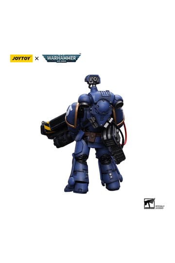Warhammer 40k Actionfigur 1/18 Ultramarines Desolation Marine with Castellan Launcher (Superkrak) 12 cm