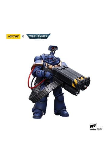 Warhammer 40k Actionfigur 1/18 Ultramarines Desolation Marine with Castellan Launcher (Superkrak) 12 cm