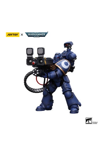 Warhammer 40k Actionfigur 1/18 Ultramarines Desolation Marine with Castellan Launcher (Superkrak) 12 cm