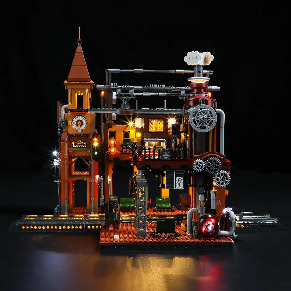 Lumibricks FO9007 - Steampunk Bahnhof