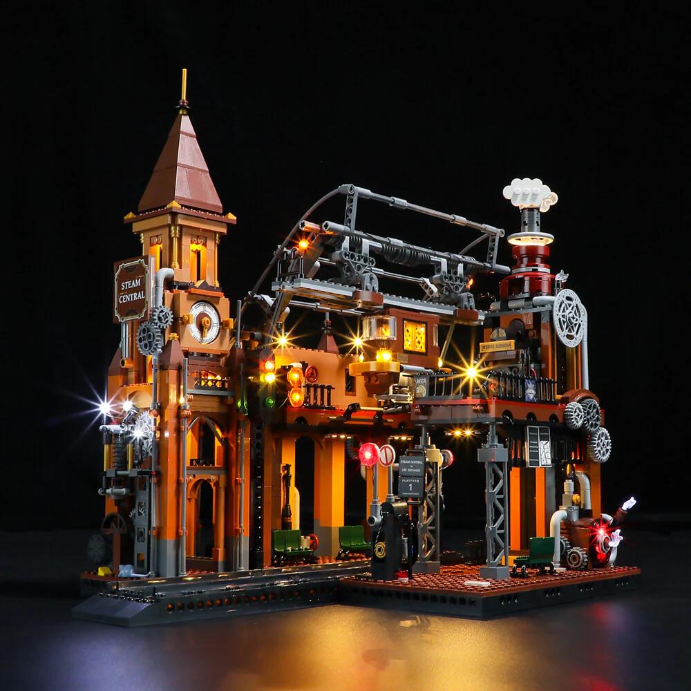 Lumibricks FO9007 - Steampunk Bahnhof