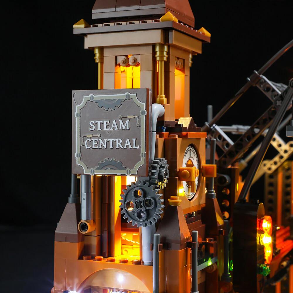 Lumibricks FO9007 - Steampunk Bahnhof