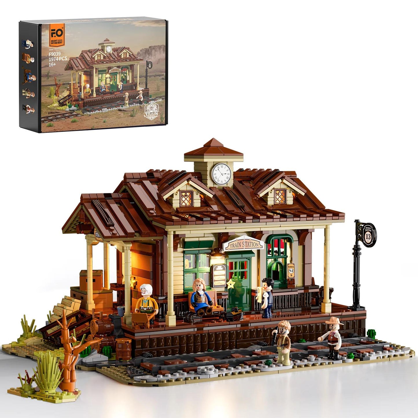 Lumibricks FO9039 - Old West Bahnhof