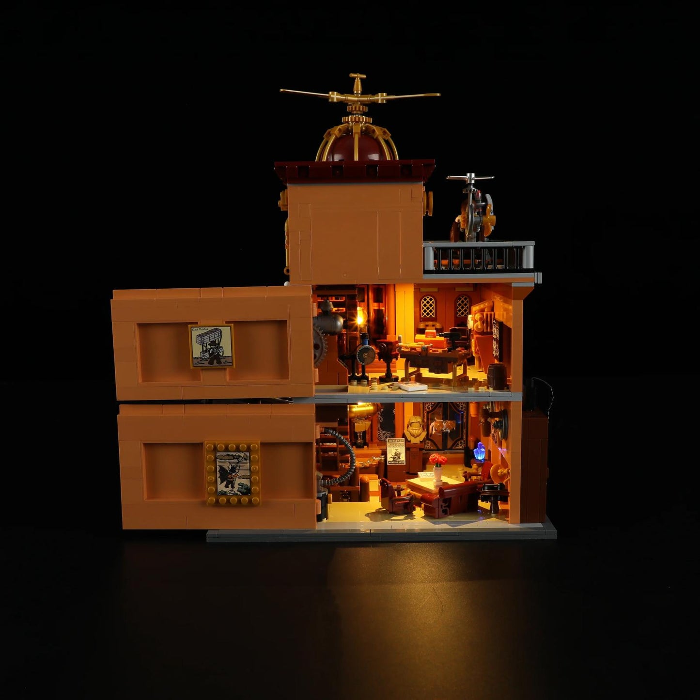 Lumibricks FO9050 - Steampunk Flug Club