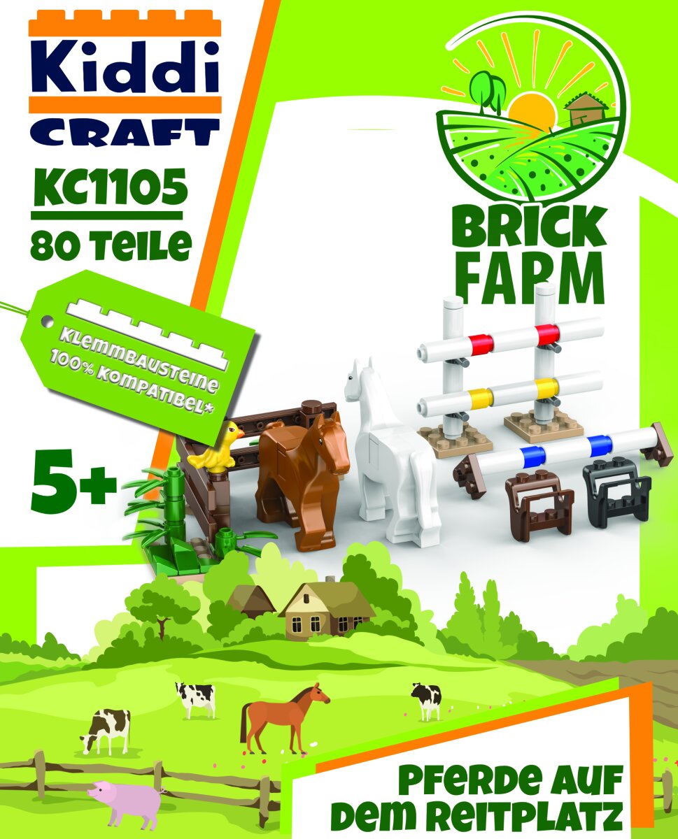 Kiddicraft - KC1105  Pferde auf dem Reitplatz