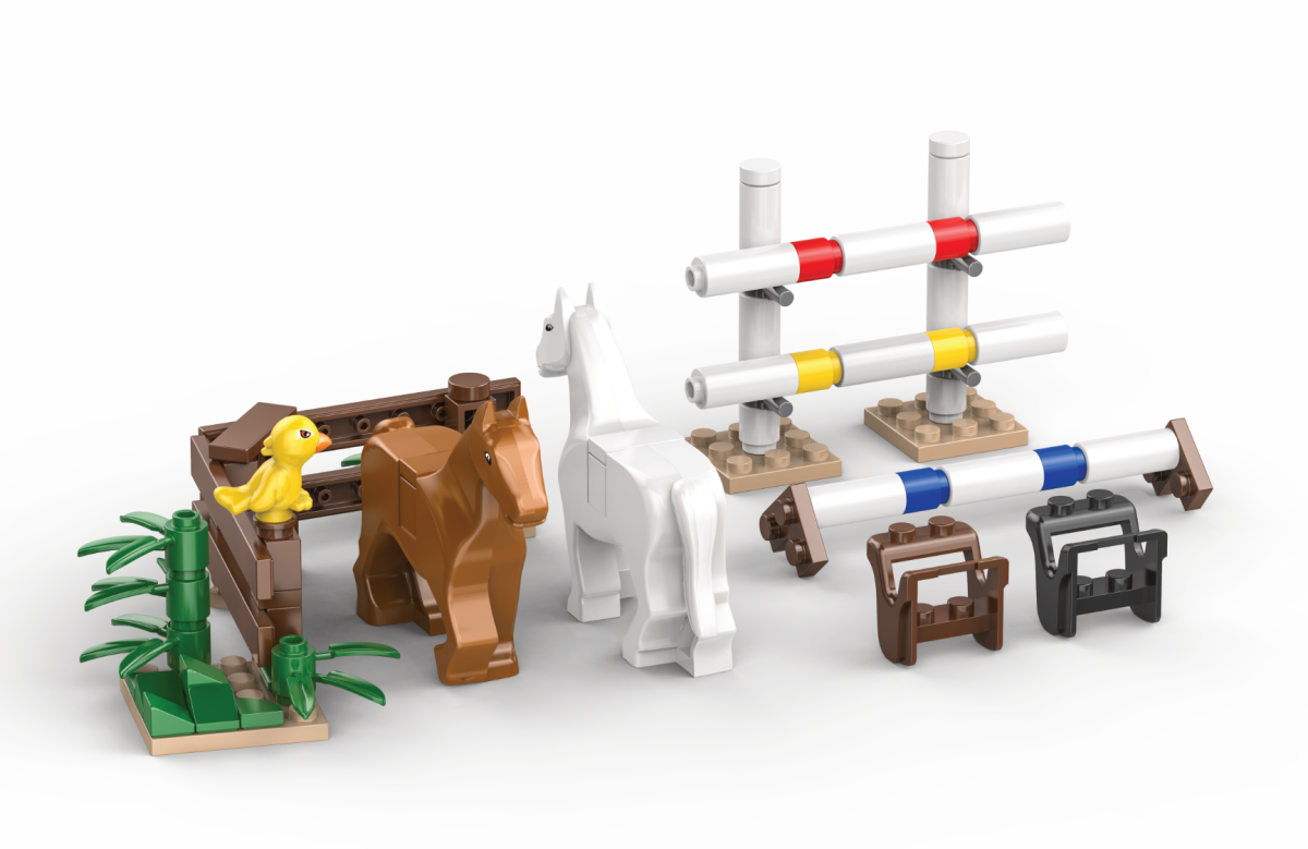 Kiddicraft - KC1105  Pferde auf dem Reitplatz