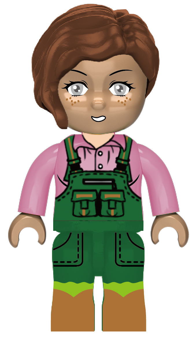 Kiddicraft - KC1110 - Großer Schlepper mit Anhänger