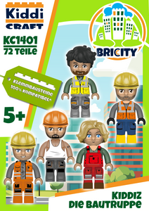 Kiddicraft - KC1401 KIDDIZ Figuren-Pack Bautruppe