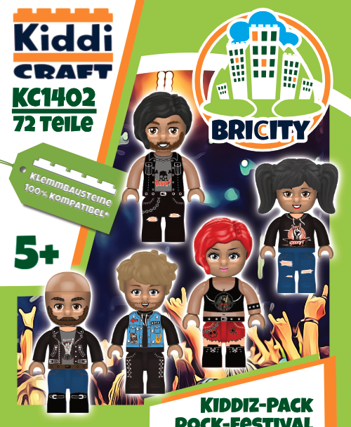 Kiddicraft - KC1402 KIDDIZ Figuren-Pack Rock Festival