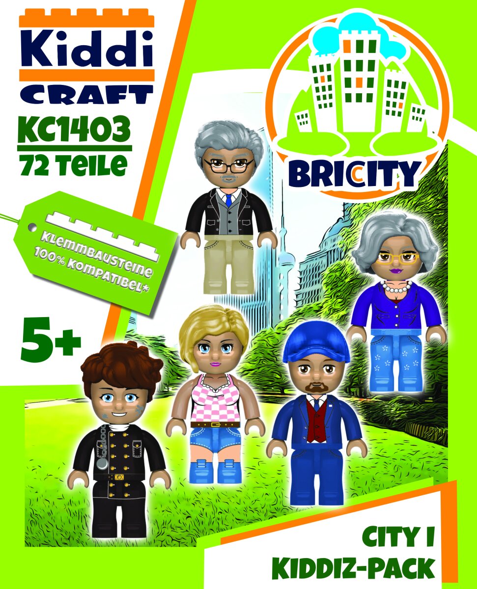Kiddicraft - KC1403 KIDDIZ Figuren-Pack City I