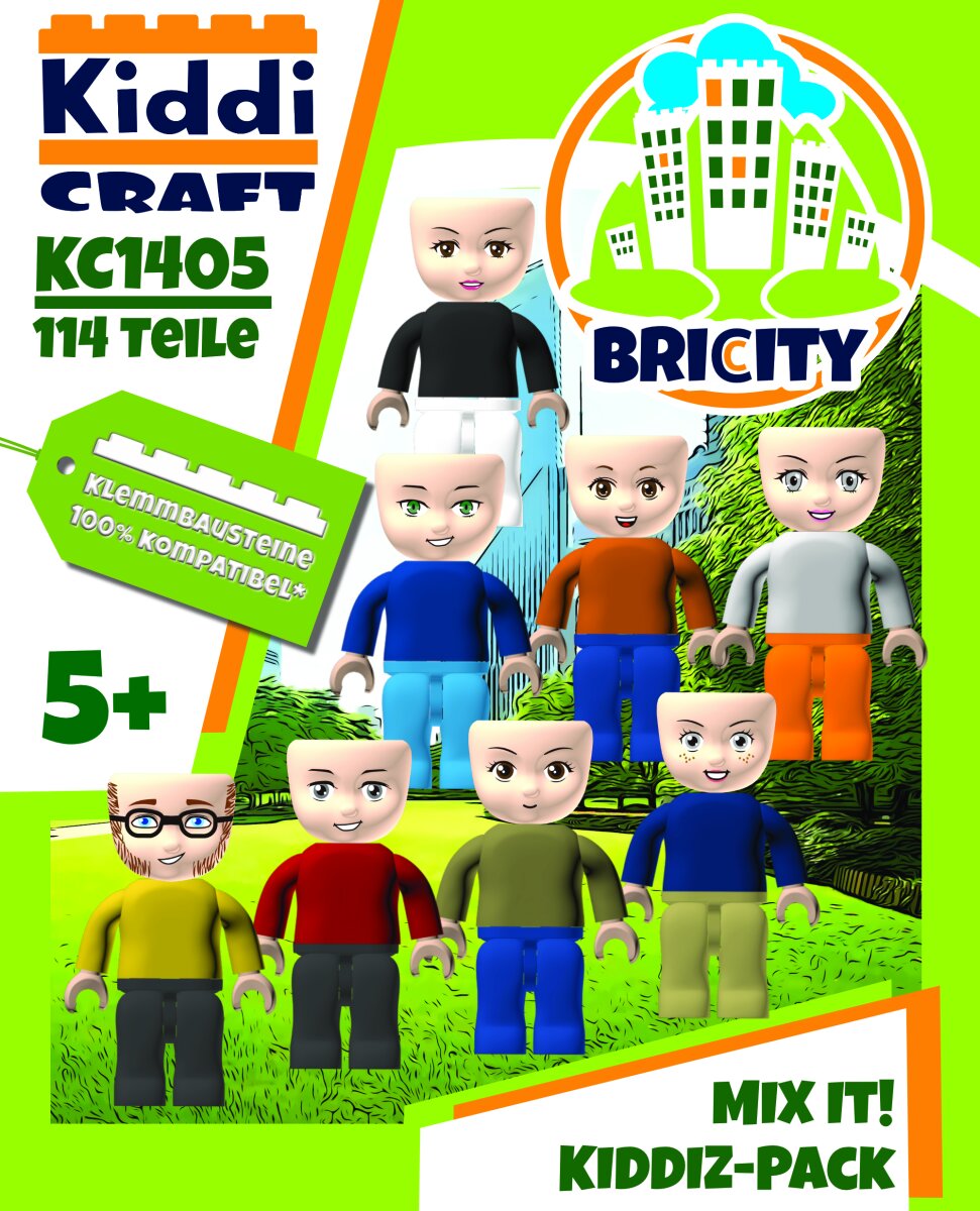 Kiddicraft - KC1405 KIDDIZ Figuren-Pack Mix it!