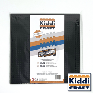 Kiddicraft Stackable Baseplate Schwarz