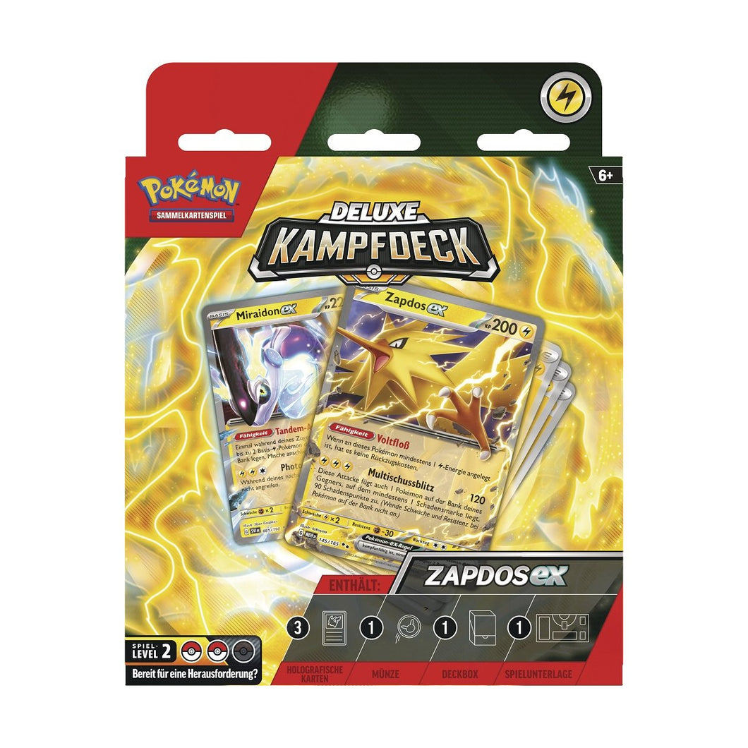 Pokemon Deluxe Battle Decks März 2024 - Zapdos EX Deck  *Deutsche Version*