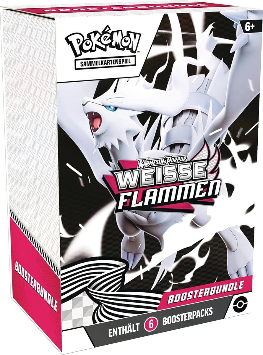 Pokémon TCG Karmesin & Purpur 10.5: Weisse Flammen Boosterbundle - Deutsche Version