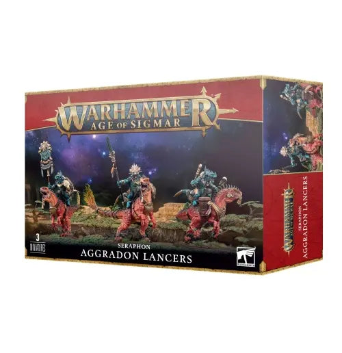 Warhammer 40K Age of Sigmar: Seraphon Aggradon-Lanzenreiter