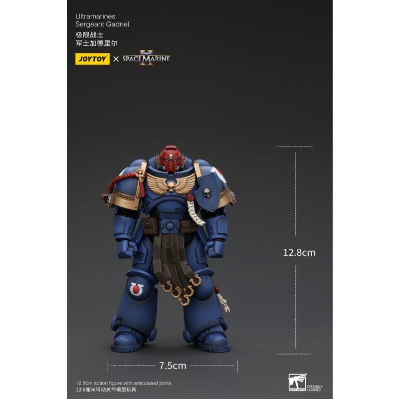 Warhammer 40k Actionfigur 1/18 Uitramarines Sergeant Gadriel 13 cm