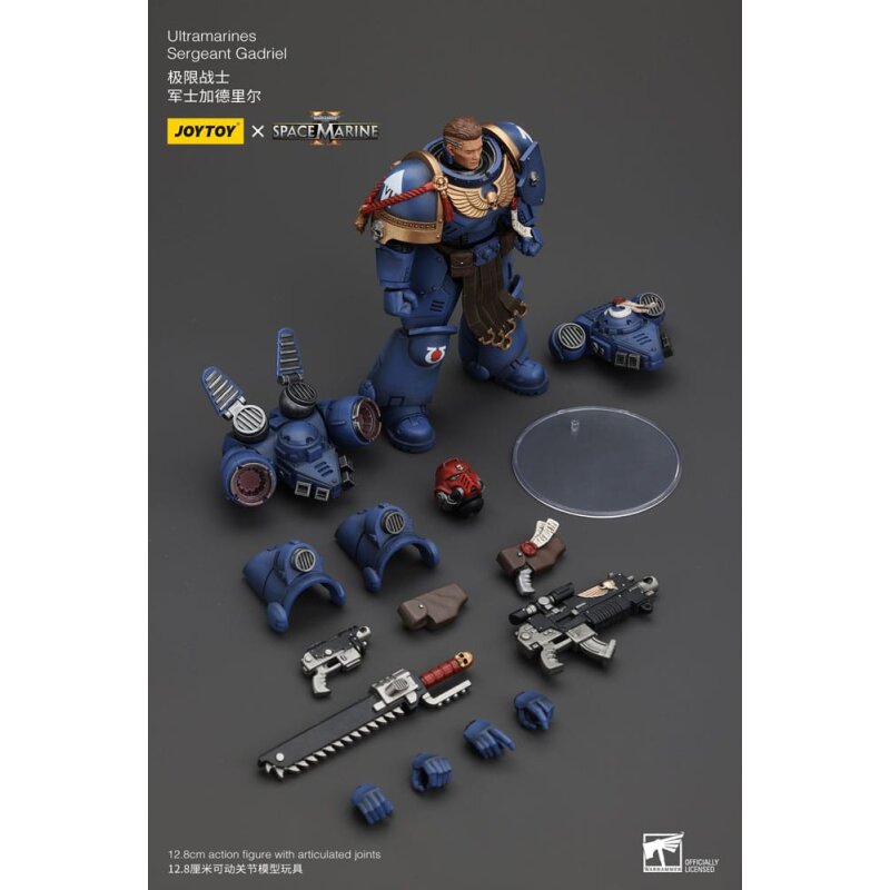 Warhammer 40k Actionfigur 1/18 Uitramarines Sergeant Gadriel 13 cm