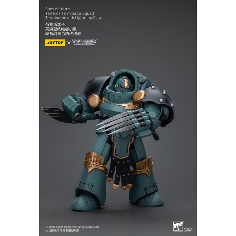 Warhammer The Horus Heresy Actionfigur 1/18 Tartaros Terminator Squad Terminator With Lightning Claws 12 cm