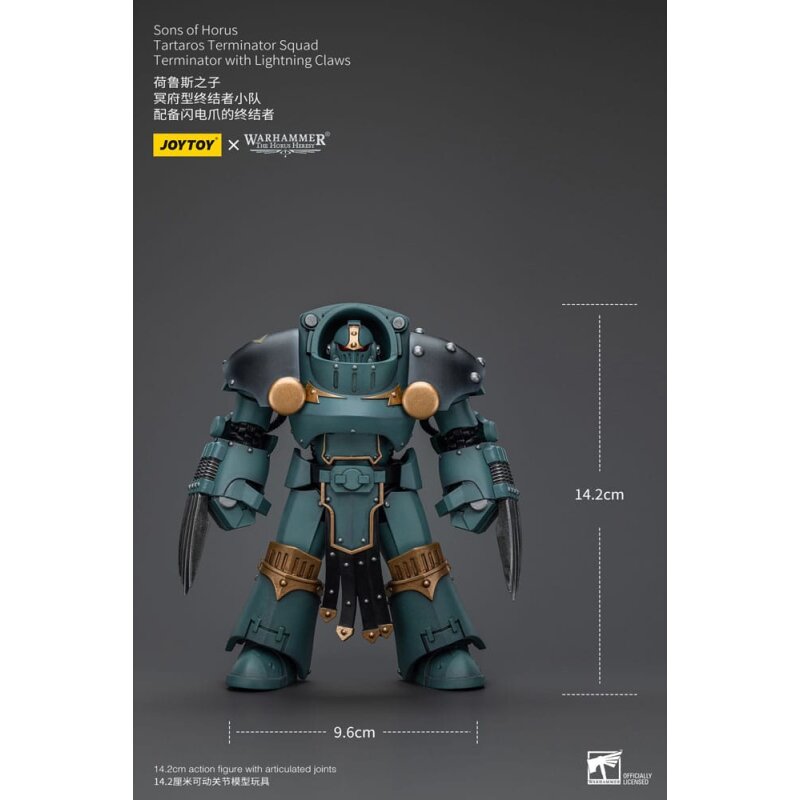 Warhammer The Horus Heresy Actionfigur 1/18 Tartaros Terminator Squad Terminator With Lightning Claws 12 cm