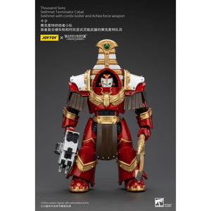 Warhammer The Horus Heresy Actionfigur 1/18 Thousand Sons Sekhmet Terminator Cabal Sekhmet with Combi-Bolter and Achea Force Weapon 14 cm